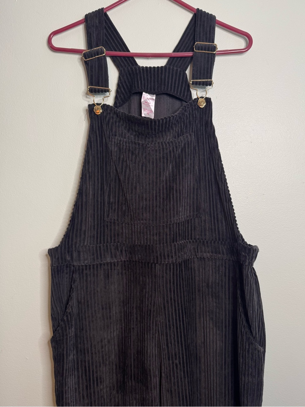 Black Corduroy Overalls (3X)